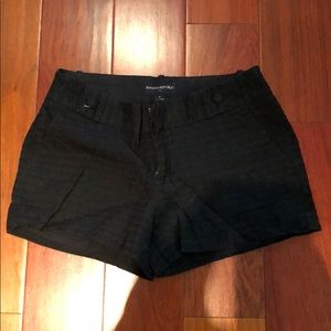 Black patterned shorts